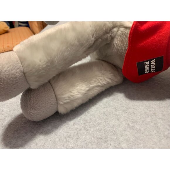 New Wells Fargo Plush Horse Gray Shamrock Stuffed Animal Doll Toy 14 in Length - Picture 4 of 6